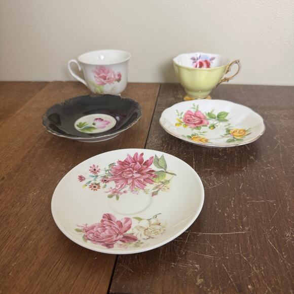 Bundle‎ Lot Misc Various Vintage Antique Tea Cup and Saucers - Picture 1 of 9